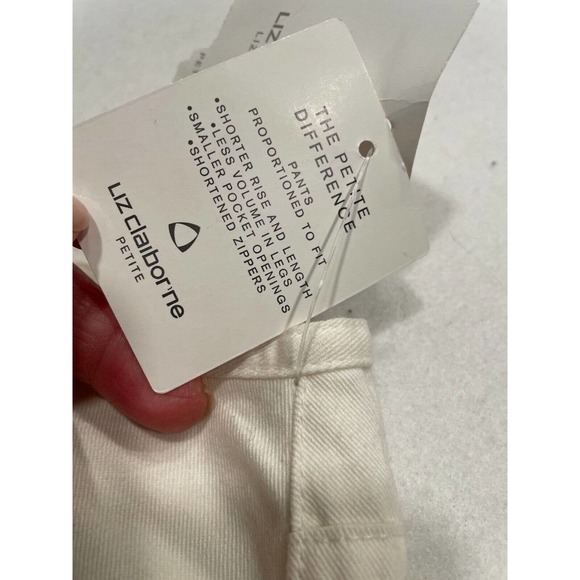 Liz Claiborne Shorts Liz Claiborne Lizwear Jeans P Womens White